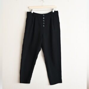 Anthropologie Black Ankle Pants